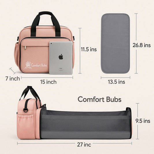 Diaper Bag - folding bed